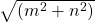 \sqrt{\left(m^2 + n^2\right)}